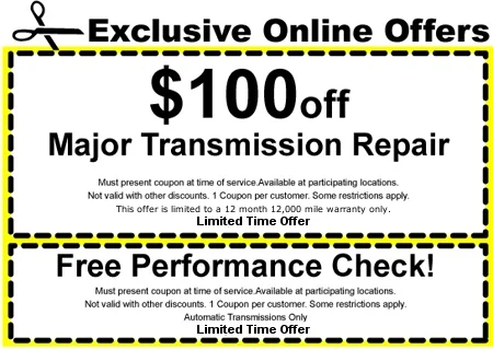 transmission repair coupon